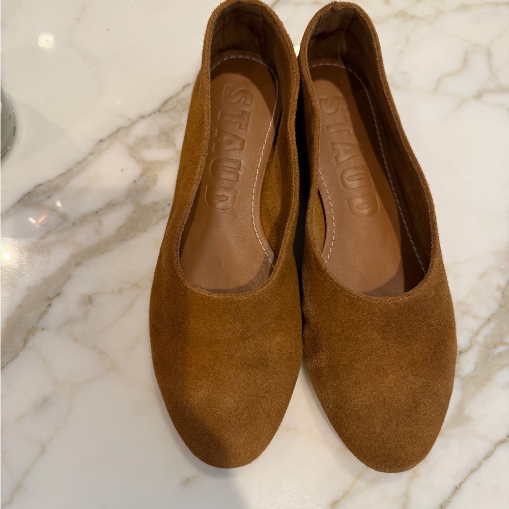 Staud Alba Ballet Flats in Brown Suede NWB- Women - Picture 3 of 5